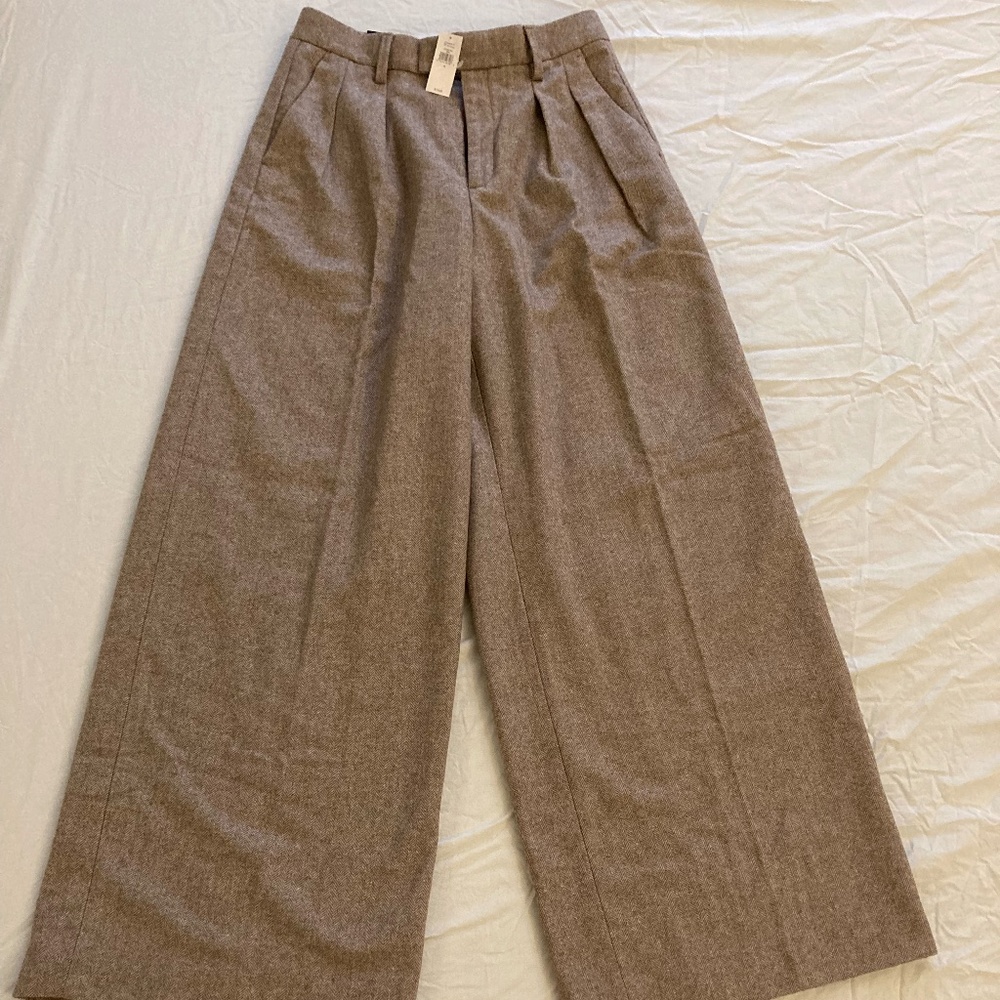 BR Factory -  EXAGGERATED WIDE-LEG TROUSER - Blonde